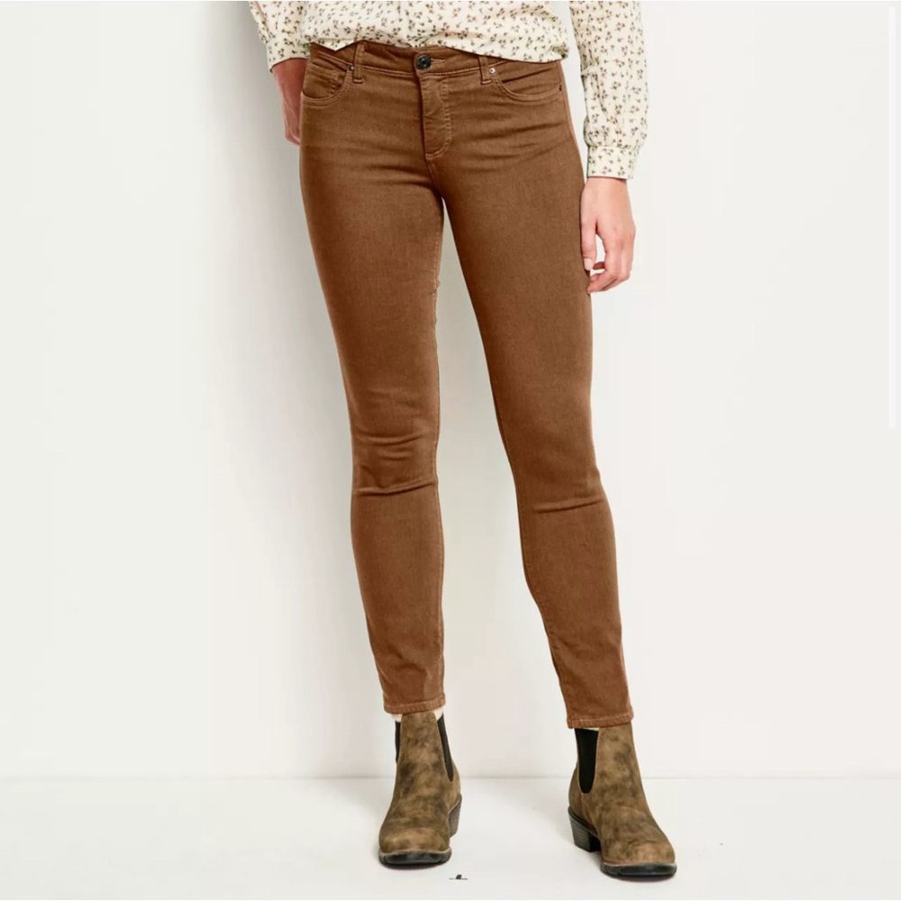 Kut From The Kloth Diana High-Rise Skinny Jeans Whiskey Brown Size 6